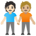 people holding hands, light skin tone, medium-light skin tone